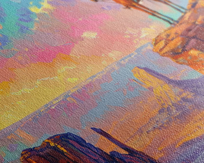 Cowboy Overlooking Monument Valley, Farmhouse Style Framed Canvas Print for Bedroom Wall Art, Rustic Home Decor, Scenic Western Landscape