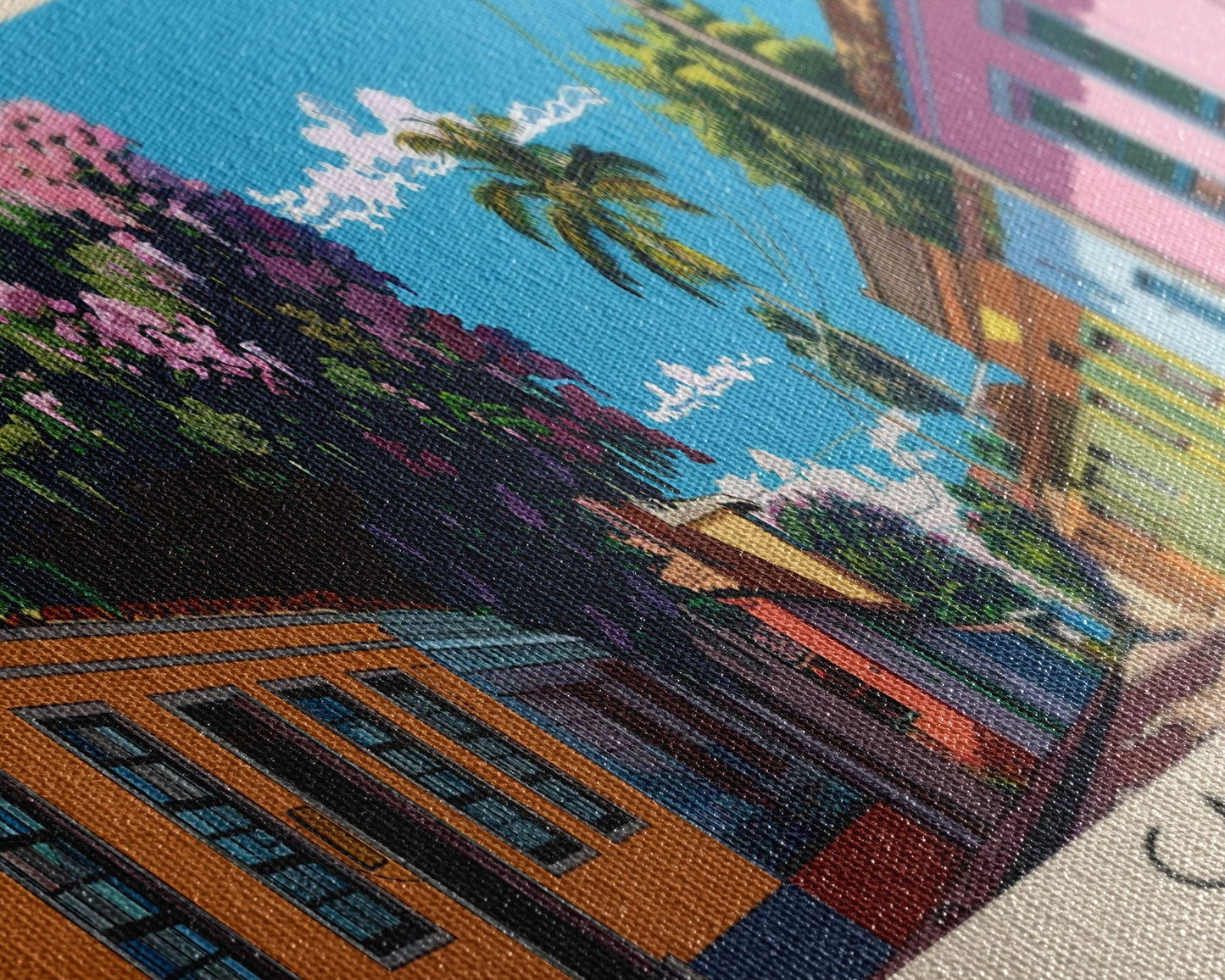 Capiata, Paraguay Panoramic Canvas Print, Capiata, Paraguay Painting, Paraguay Art, Capiata Travel Poster, Travel Art, Guest Room Painting