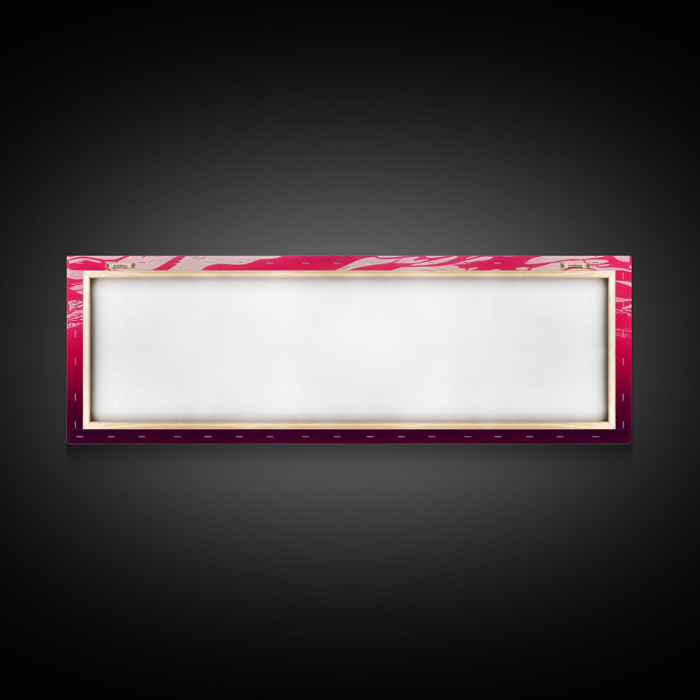 Beneath a pink ocean, cool abstract art fuchsia, Framed Canvas Print, Ready To Hang Wall Art, Framed Wall Art