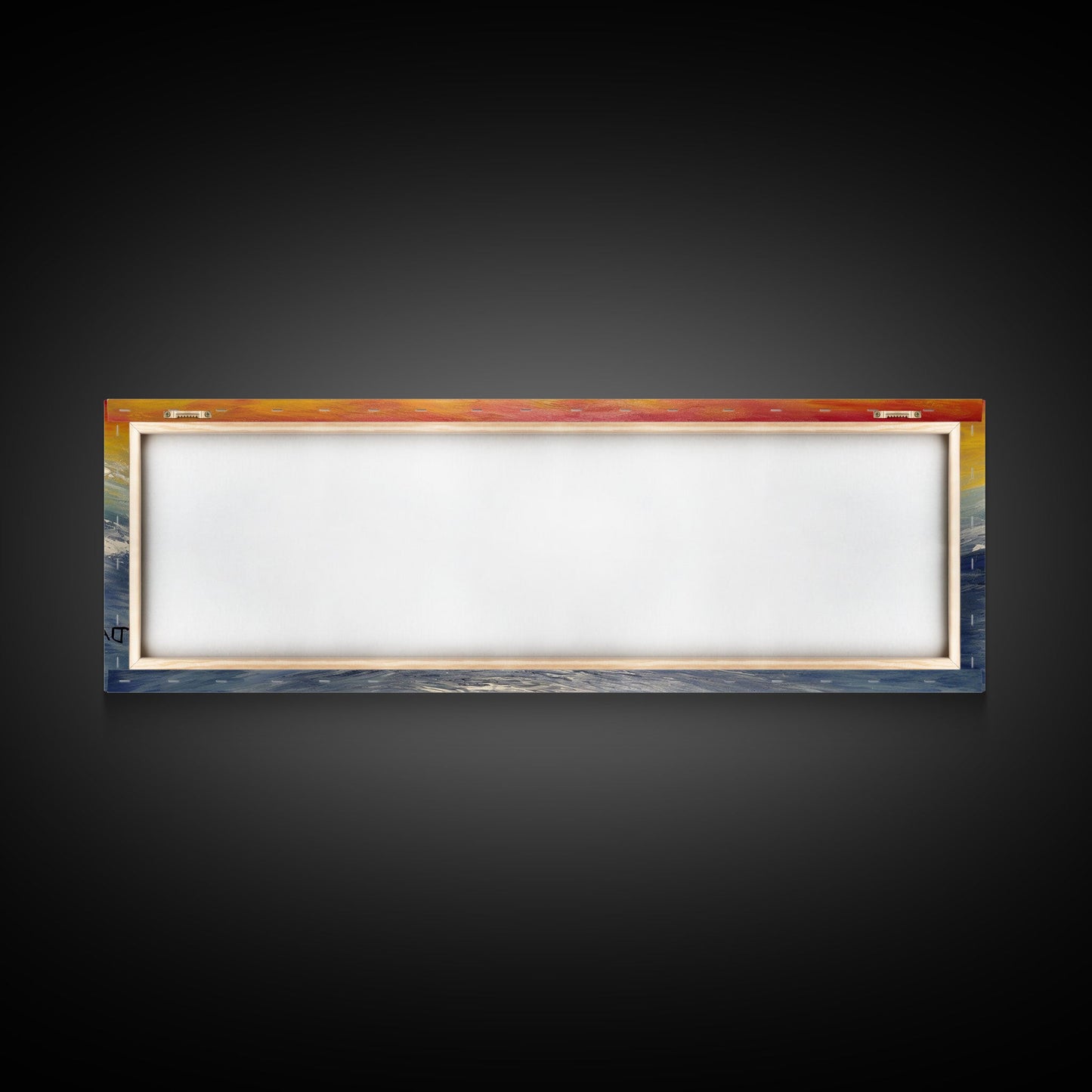 Abstract Sea Wall Art, Vibrant Abstract, Framed Art, Sunset, Ocean, Abstract Nature, Textured Abstract, Panoramic, Wall Art, Canvas Print