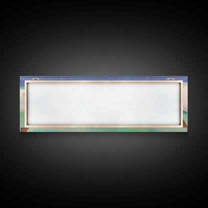 Abstract Seascape Canvas Art Print, Sea Foam, Ocean, Nature, Waves, Beach House Art, Wall Decor, Panoramic, Wall Art, Canvas Print