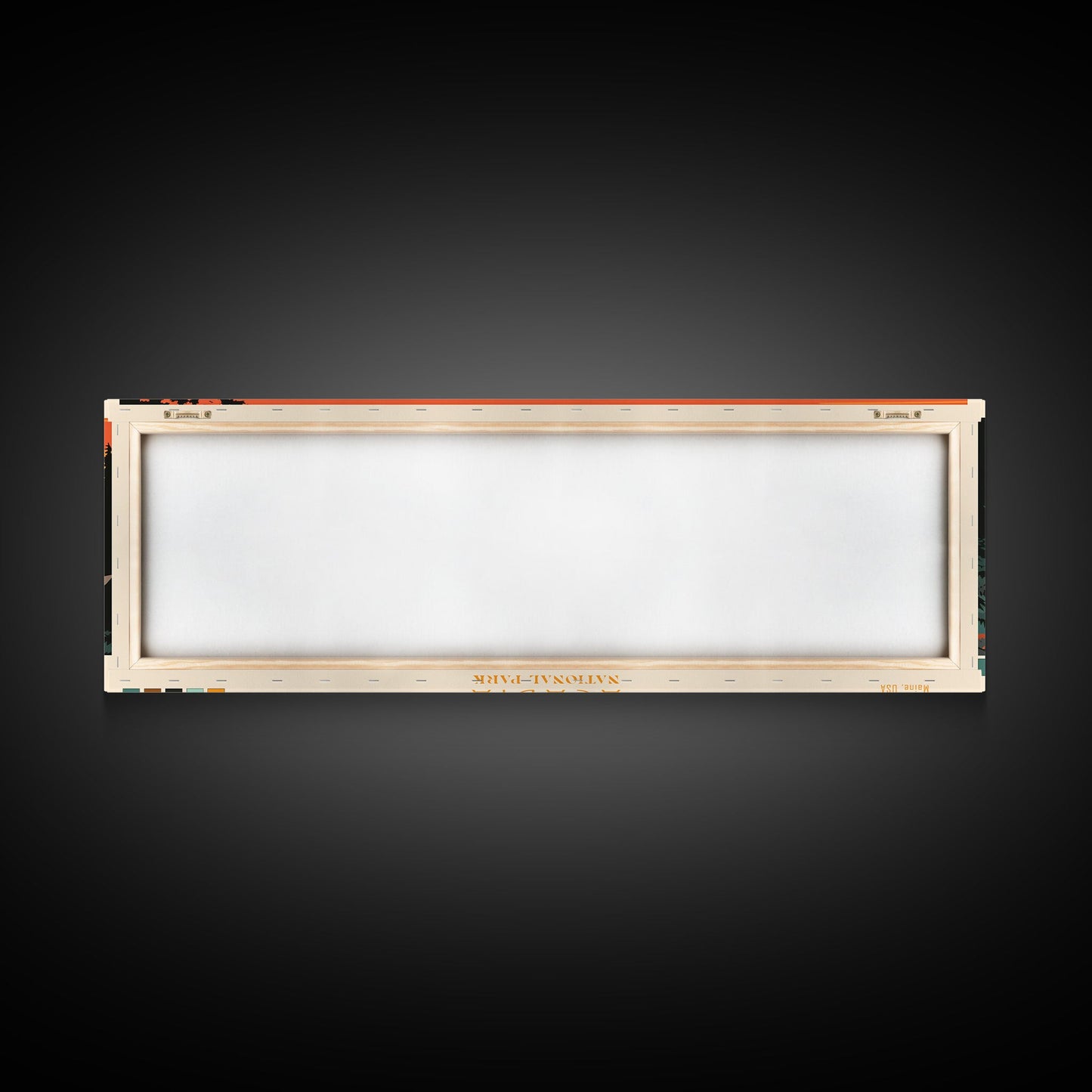 Acadia National Park, Panoramic Maine Travel Art, National Park Print, Minimalist Travel Art, Midcentury Modern Style Landscape