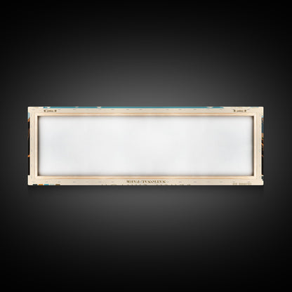 Black Canyon Of The Gunnison National Park, Panoramic Colorado Travel Art, National Park Print, Minimalist Travel Art, Midcentury Modern