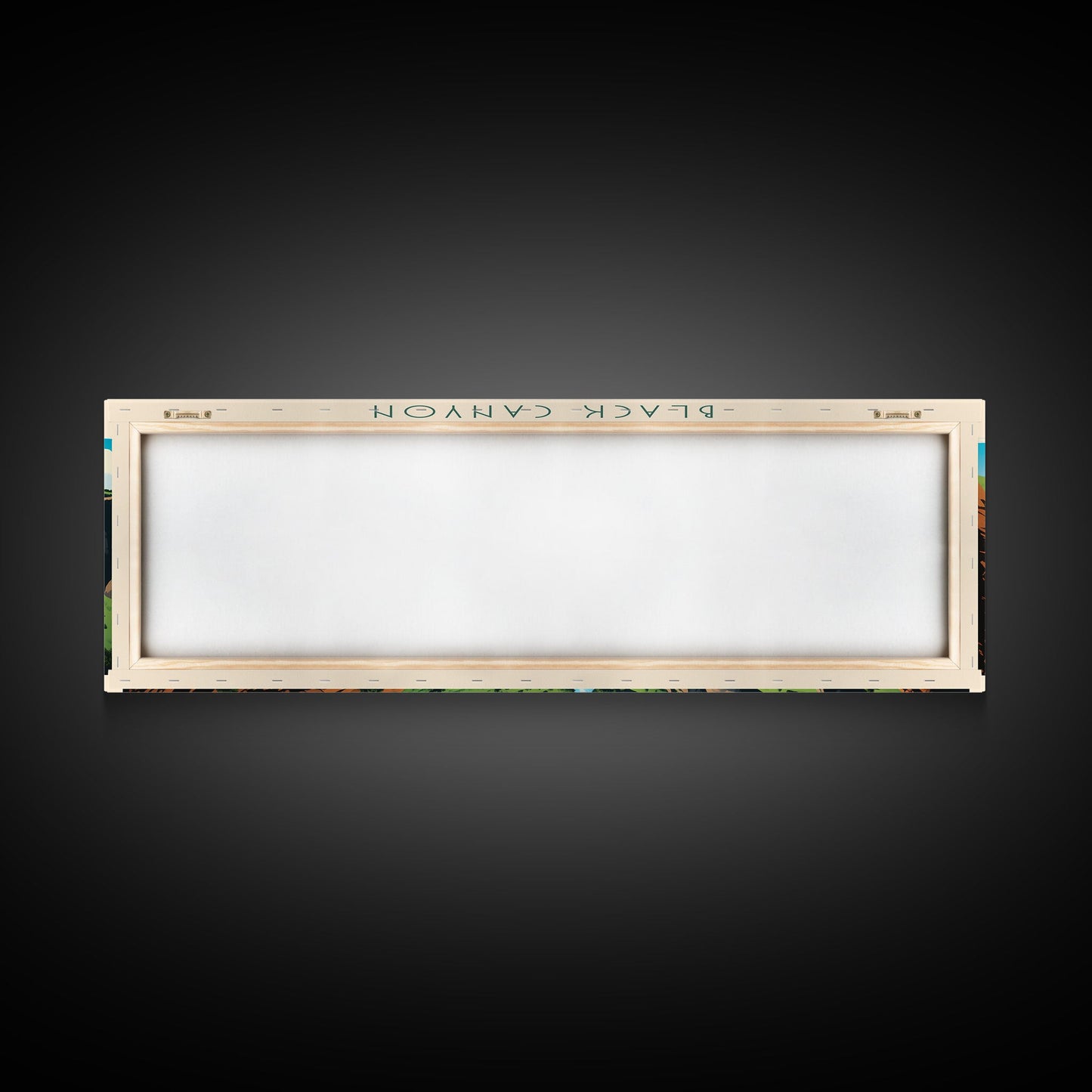 Black Canyon Of The Gunnison National Park, Panoramic Colorado Travel Art, National Park Print, Minimalist Travel Art, Midcentury Modern