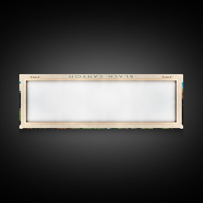 Black Canyon Of The Gunnison National Park, Panoramic Colorado Travel Art, National Park Print, Minimalist Travel Art, Midcentury Modern