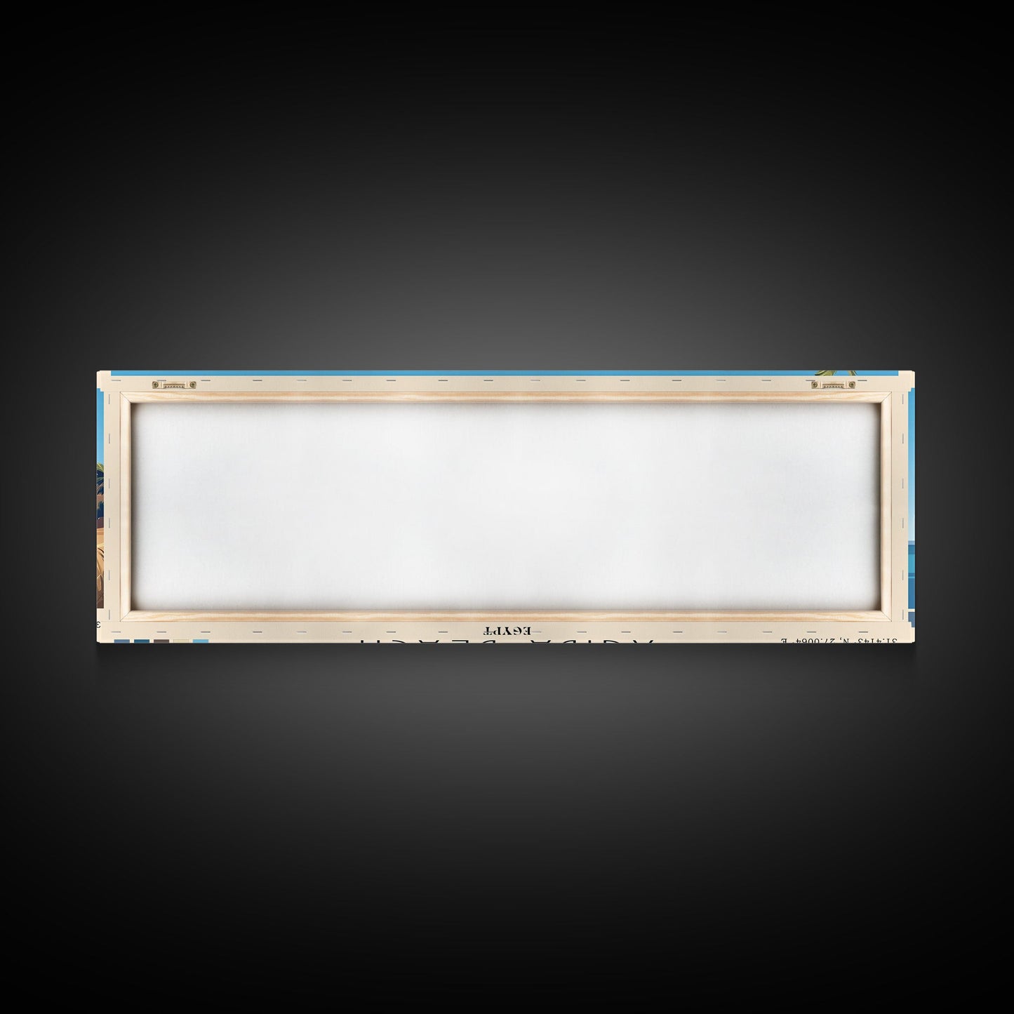 Agiba Beach, Egypt Panoramic Print, Vacation Gift, Egypt Wall Art, Beach Painting, Beach Decor, Beach Or Lakehouse Art