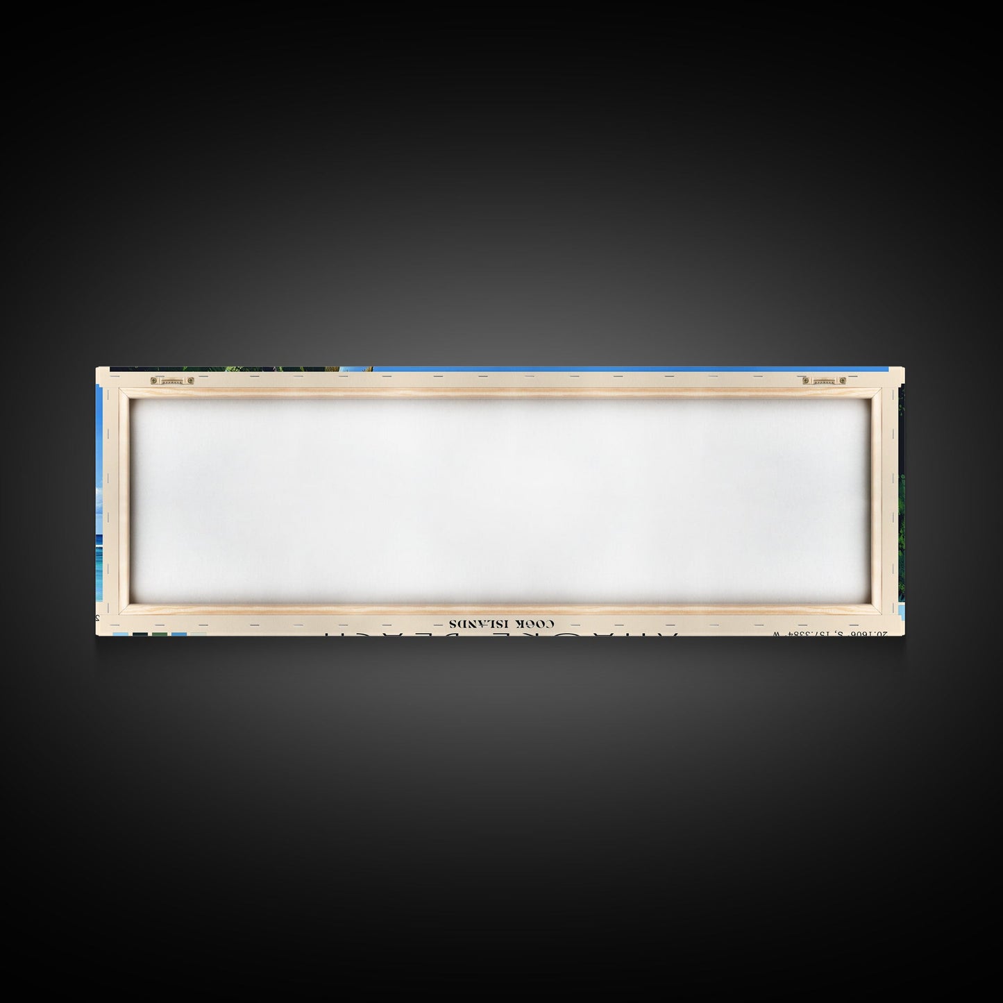 Anaoke Beach, Cook Islands Panoramic Beach Print, Vacation Gift, Cook Islands Wall Art, Beach Painting, Beach Decor, Beach Painting