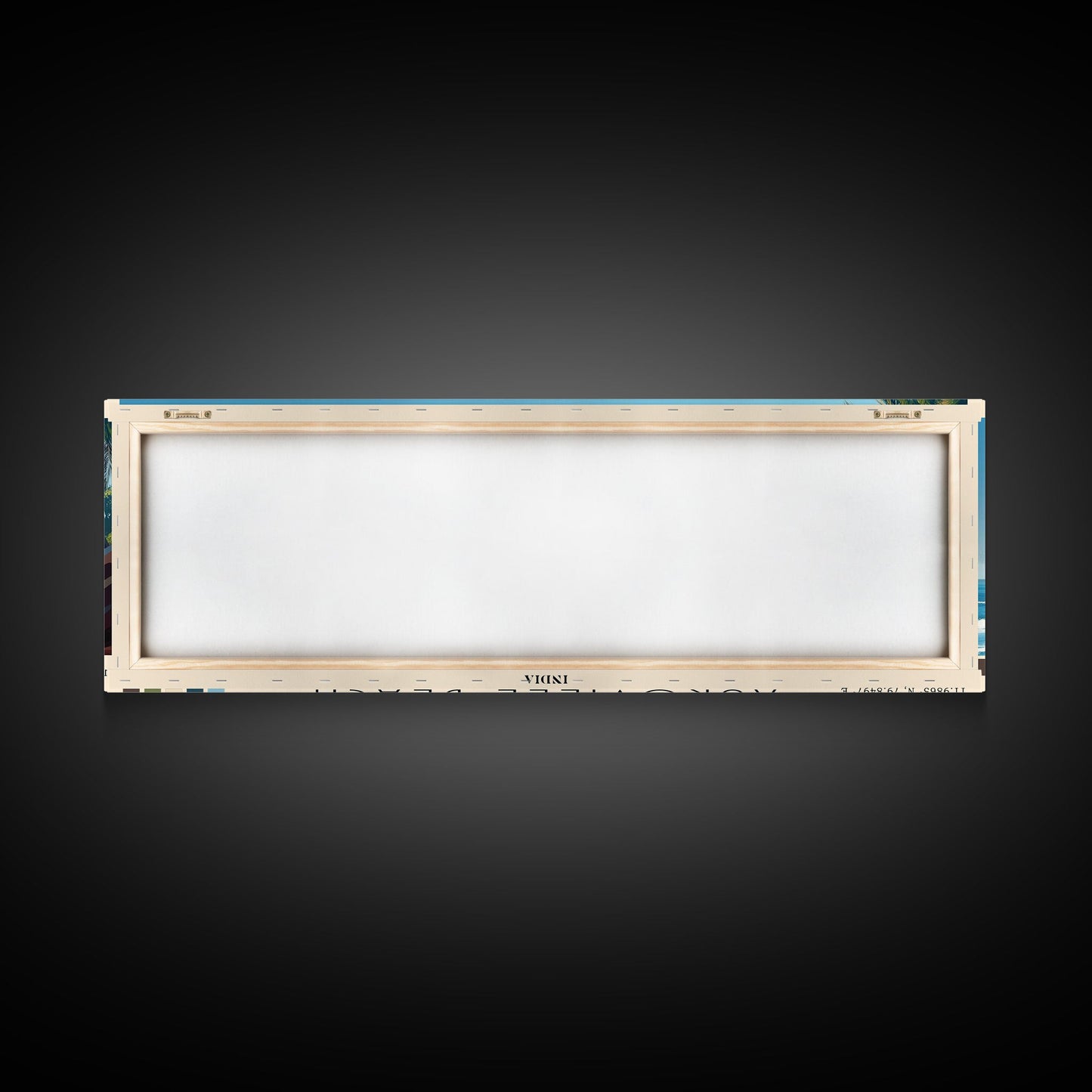 Auroville Beach, India Panoramic Print, Vacation Gift, India Wall Art, Beach Painting, Beach Decor, Large Wall Art, Wood Frame Art