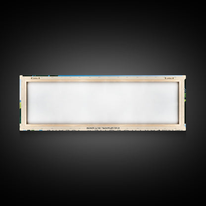 Bartholomew Island, Galapagos, Ecuador Panoramic Beach Print, Vacation Gift, Galapagos, Ecuador Wall Art, Framed Canvas Print, Framed Beach Painting