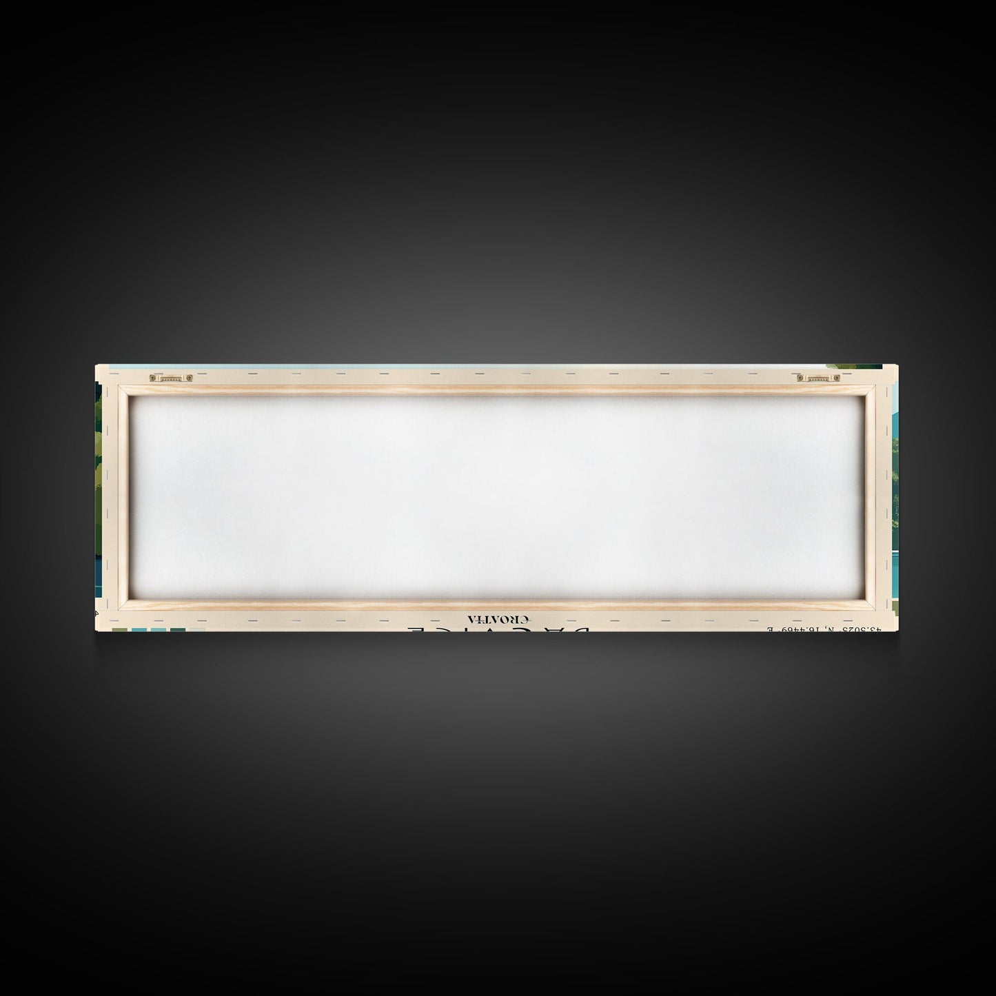 Bačvice, Croatia Panoramic Print, Vacation Gift, Croatia Wall Art, Beach Painting, Beach Decor, Beach Or Lakehouse Art