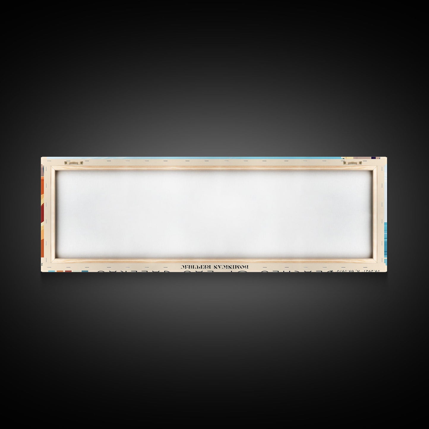 Beaches of Las Galeras, Dominican Republic Panoramic Beach Print, Vacation Gift, Dominican Republic Wall Art, Framed Canvas Print, Framed Beach Painting