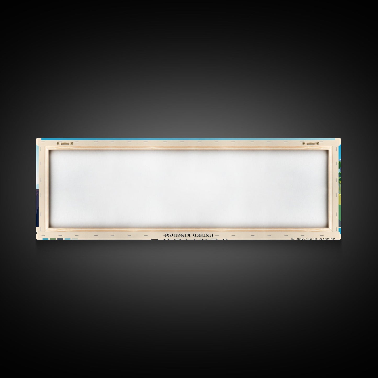 Bermuda, United Kingdom Panoramic Beach Print, Vacation Gift, United Kingdom Wall Art, Beach Painting, Beach Decor, Beach Painting