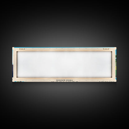 Bermuda, United Kingdom Panoramic Beach Print, Vacation Gift, United Kingdom Wall Art, Beach Painting, Beach Decor, Beach Painting