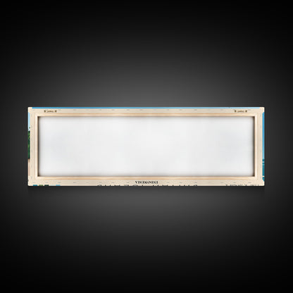 Bintan Island, Indonesia Panoramic Beach Print, Vacation Gift, Indonesia Wall Art, Beach Painting, Beach Decor, Beach Painting