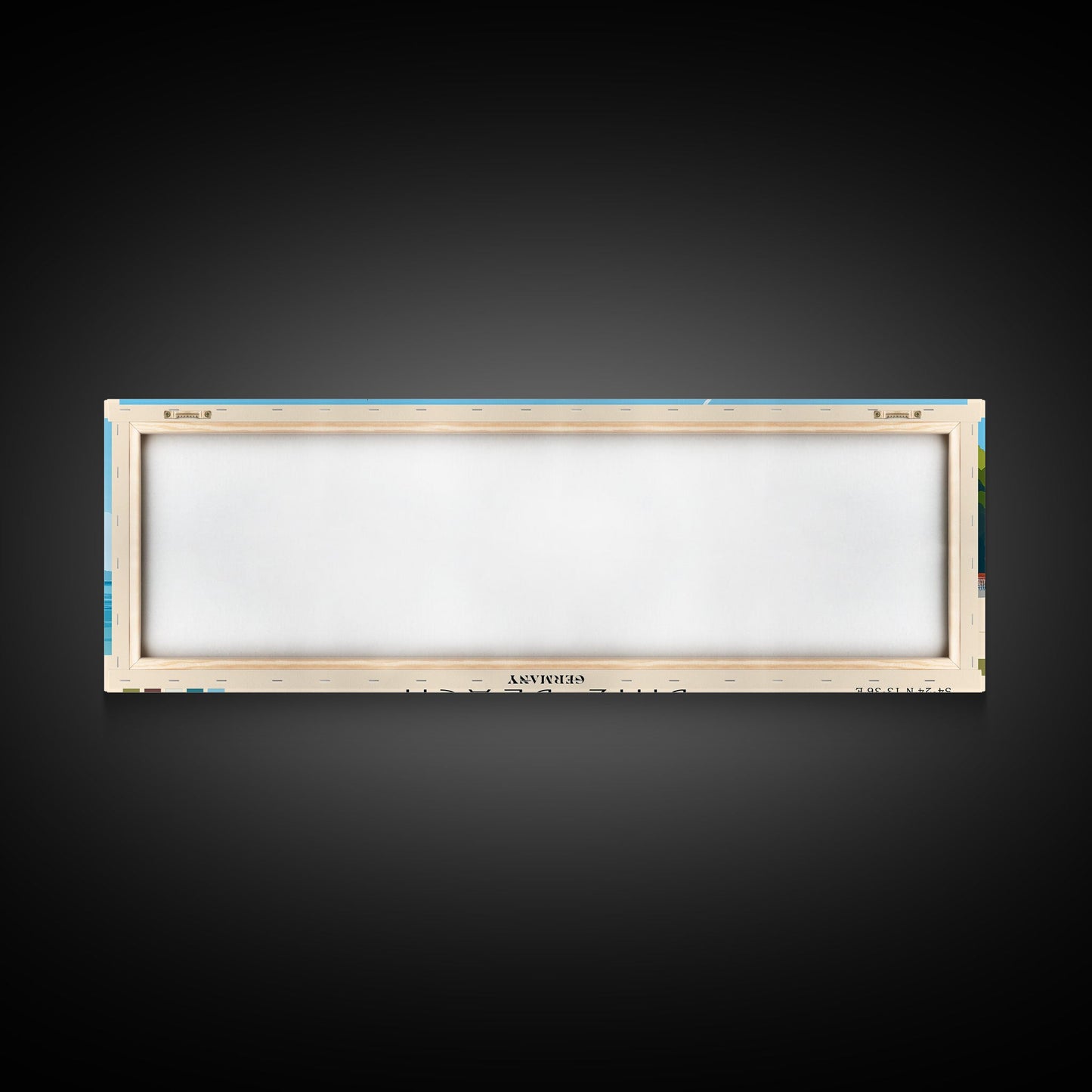 Binz Beach, Germany Panoramic Print, Vacation Gift, Germany Wall Art, Beach Painting, Beach Decor, Large Wall Art, Wood Frame Art