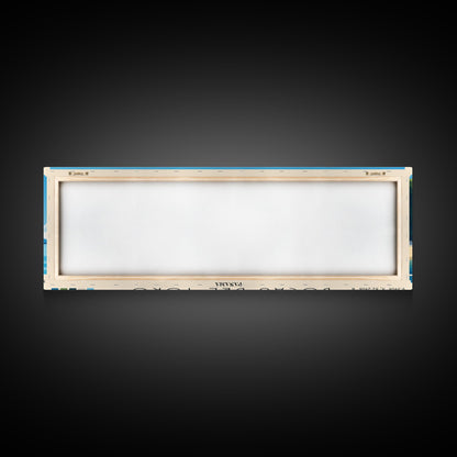 Bocas del Toro , Panamá Panoramic Beach Print, Vacation Gift, Panamá Wall Art, Beach Painting, Beach Decor, Beach Painting