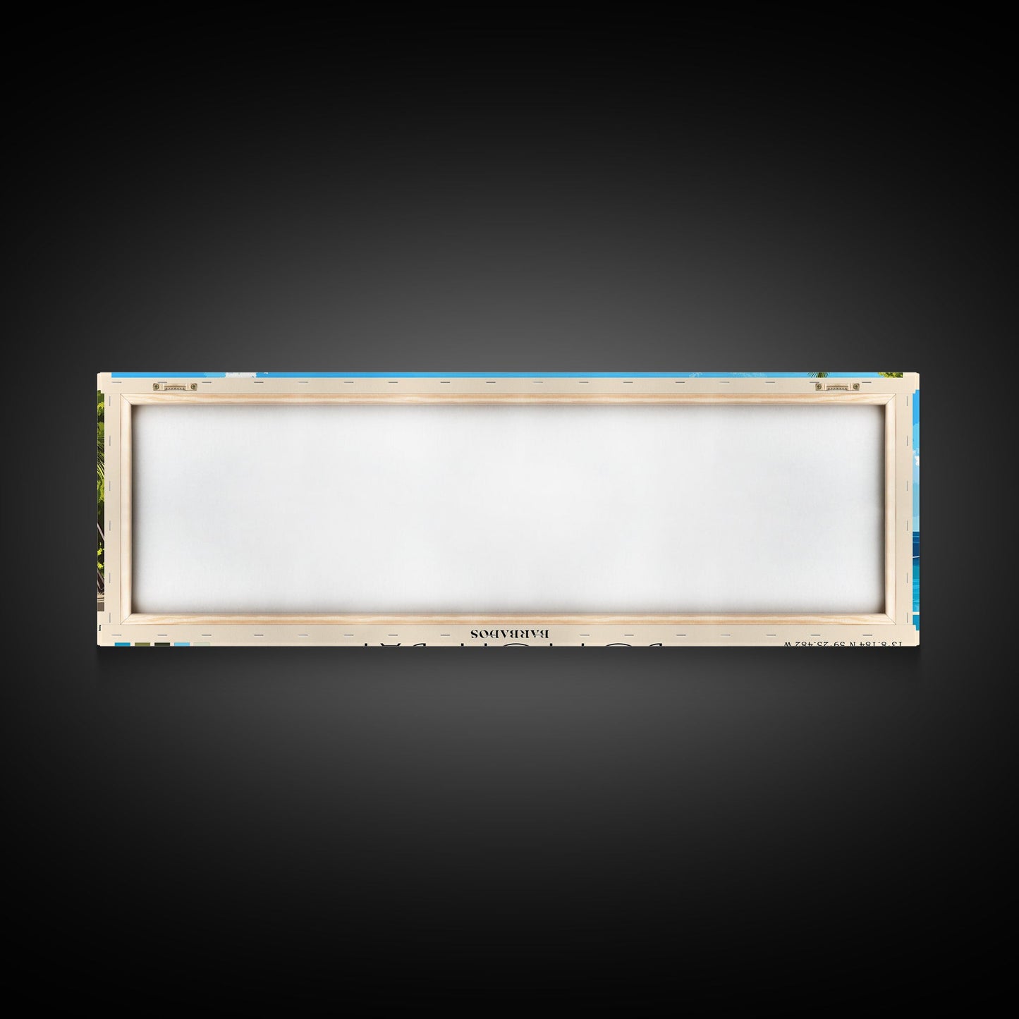 Bottom Bay, Barbados Panoramic Print, Vacation Gift, Barbados Wall Art, Beach Painting, Beach Decor, Large Wall Art, Wood Frame Art