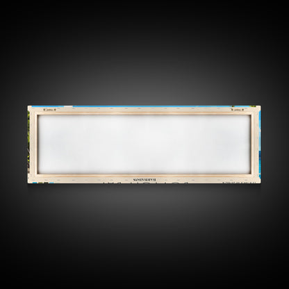 Bottom Bay, Barbados Panoramic Print, Vacation Gift, Barbados Wall Art, Beach Painting, Beach Decor, Large Wall Art, Wood Frame Art