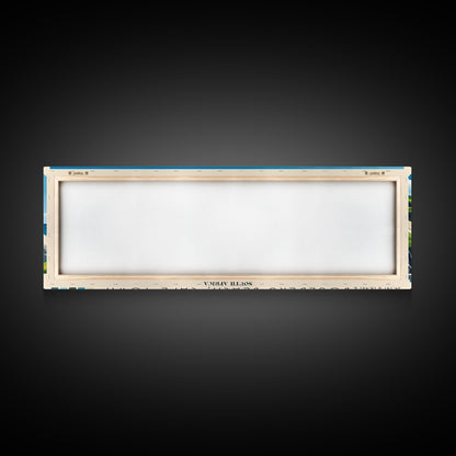 Boulders Beach, Cape Town, South Africa Panoramic Print, Vacation Gift, South Africa Wall Art, Beach Painting, Beach Decor, Beach Or Lakehouse Art