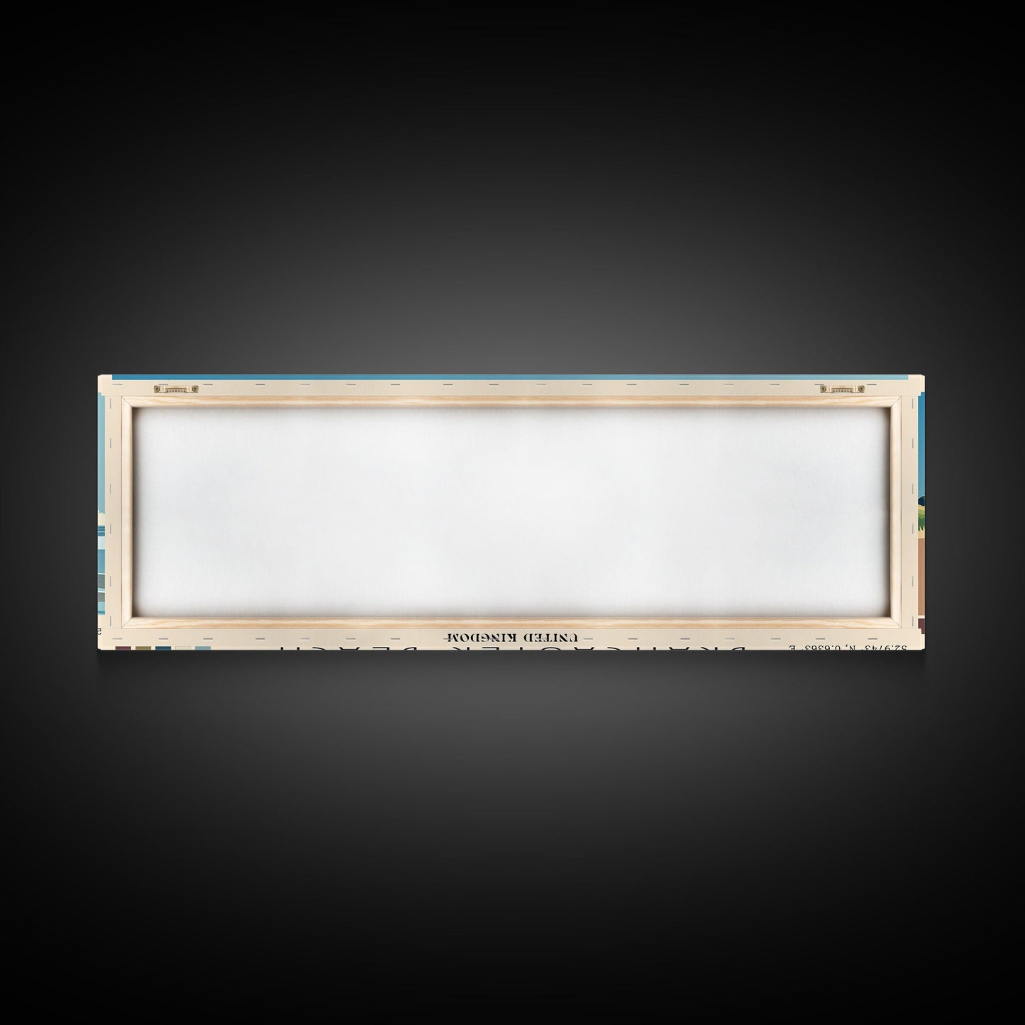 Brancaster Beach, United Kingdom Panoramic Beach Print, Vacation Gift, United Kingdom Wall Art, Framed Canvas Print, Framed Beach Painting