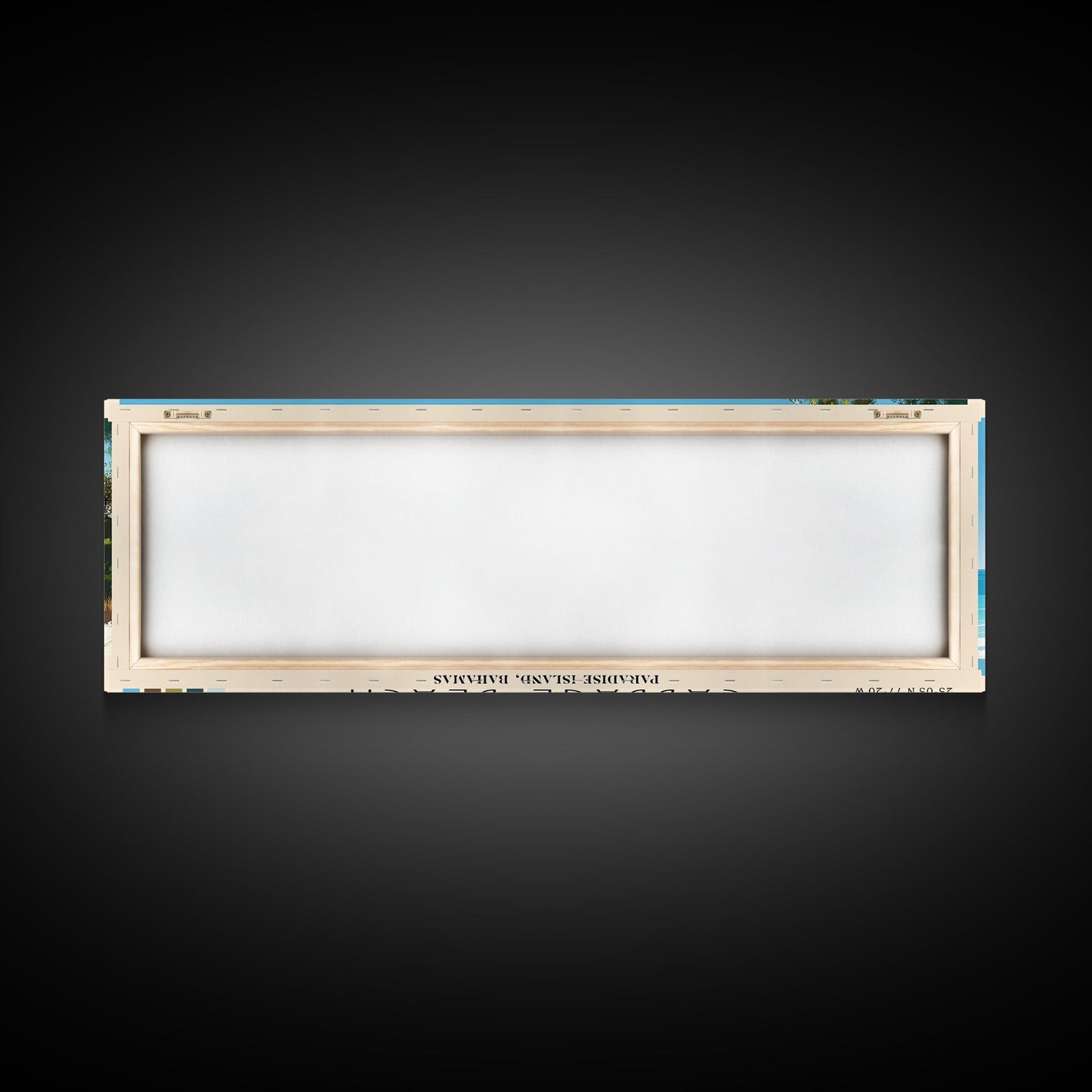 Cabbage Beach, Paradise Island, Bahamas Panoramic Print, Vacation Gift, Paradise Island, Bahamas Wall Art, Beach Painting, Beach Decor, Large Wall Art, Wood Frame Art