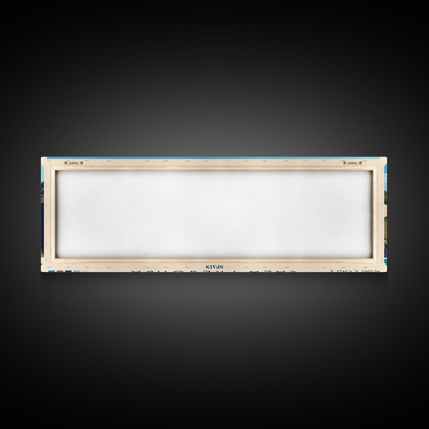 Cala Pregonda, Spain Panoramic Print, Vacation Gift, Spain Wall Art, Beach Painting, Beach Decor, Beach Or Lakehouse Art