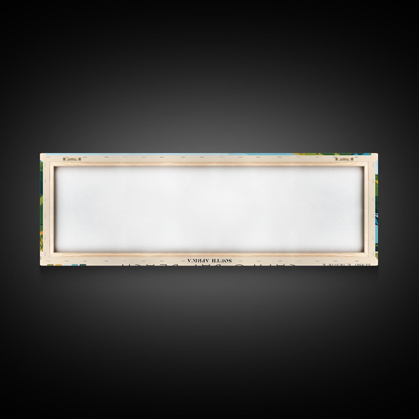 Camps Bay Beach, South Africa Panoramic Beach Print, Vacation Gift, South Africa Wall Art, Framed Canvas Print, Framed Beach Painting