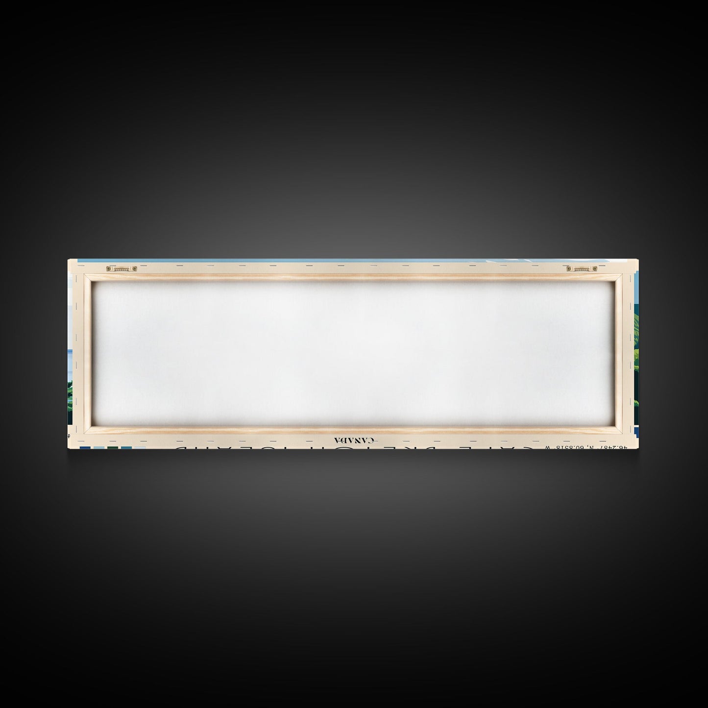 Cape Breton Island, Canada Panoramic Beach Print, Vacation Gift, Canada Wall Art, Framed Canvas Print, Framed Beach Painting