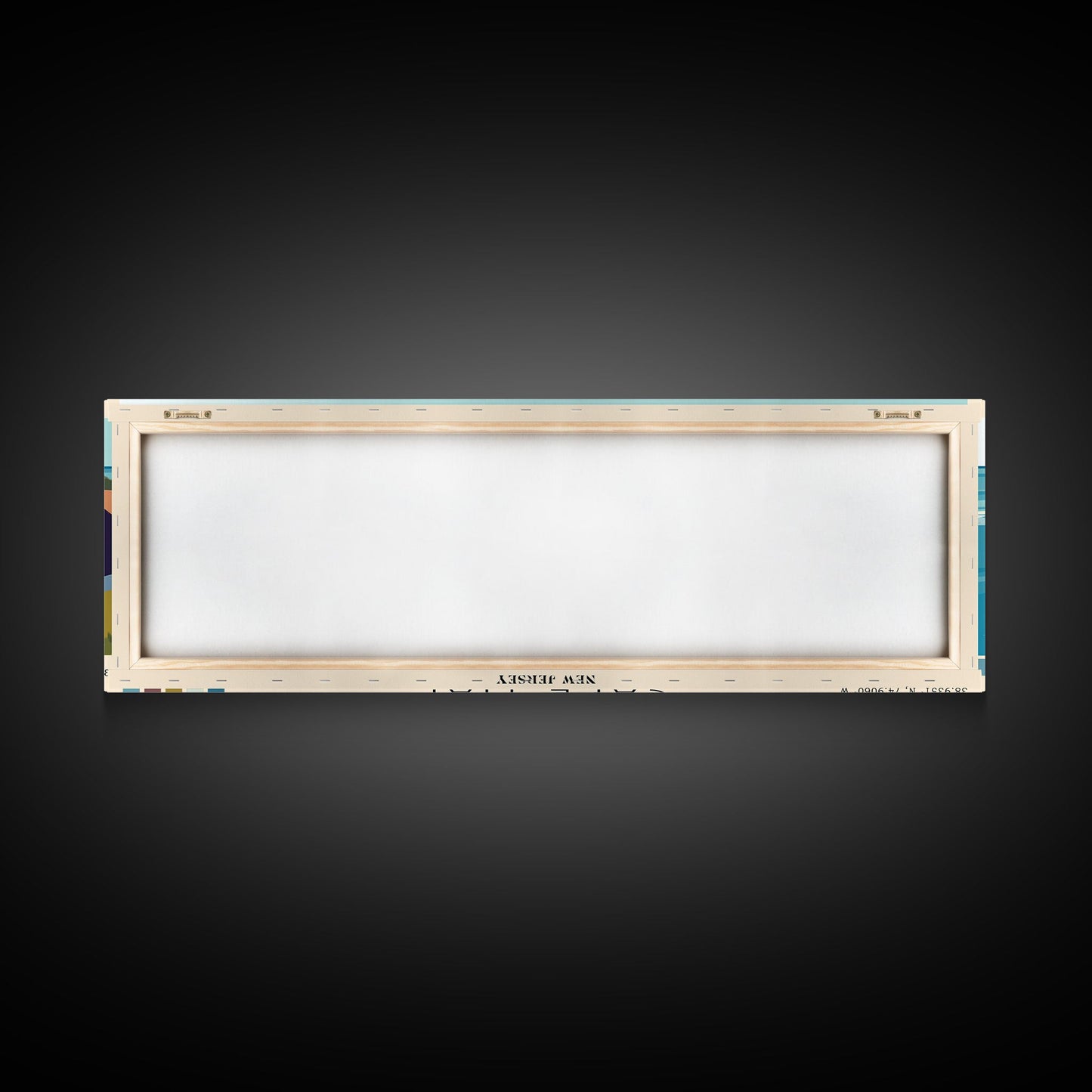 Cape May, New Jersey Panoramic Beach Print, Vacation Gift, New Jersey Wall Art, Beach Painting, Beach Decor, Beach Painting