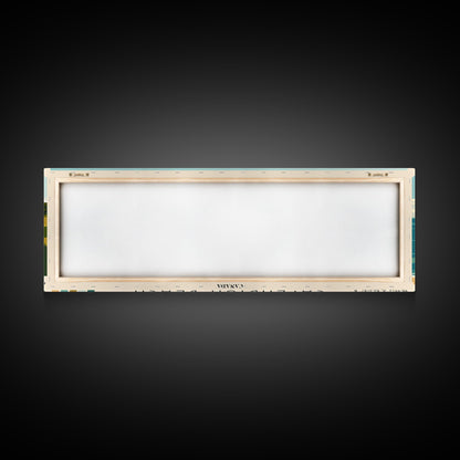 Cavendish Beach, Canada Panoramic Beach Print, Vacation Gift, Canada Wall Art, Framed Canvas Print, Framed Beach Painting