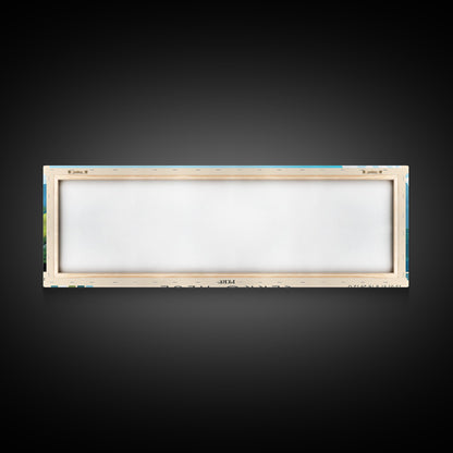 Cerro Azul, Peru Panoramic Print, Vacation Gift, Peru Wall Art, Beach Painting, Beach Decor, Large Wall Art, Wood Frame Art