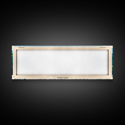 Clear Water Bay, Hong Kong Panoramic Beach Print, Vacation Gift, Hong Kong Wall Art, Beach Painting, Beach Decor, Beach Painting