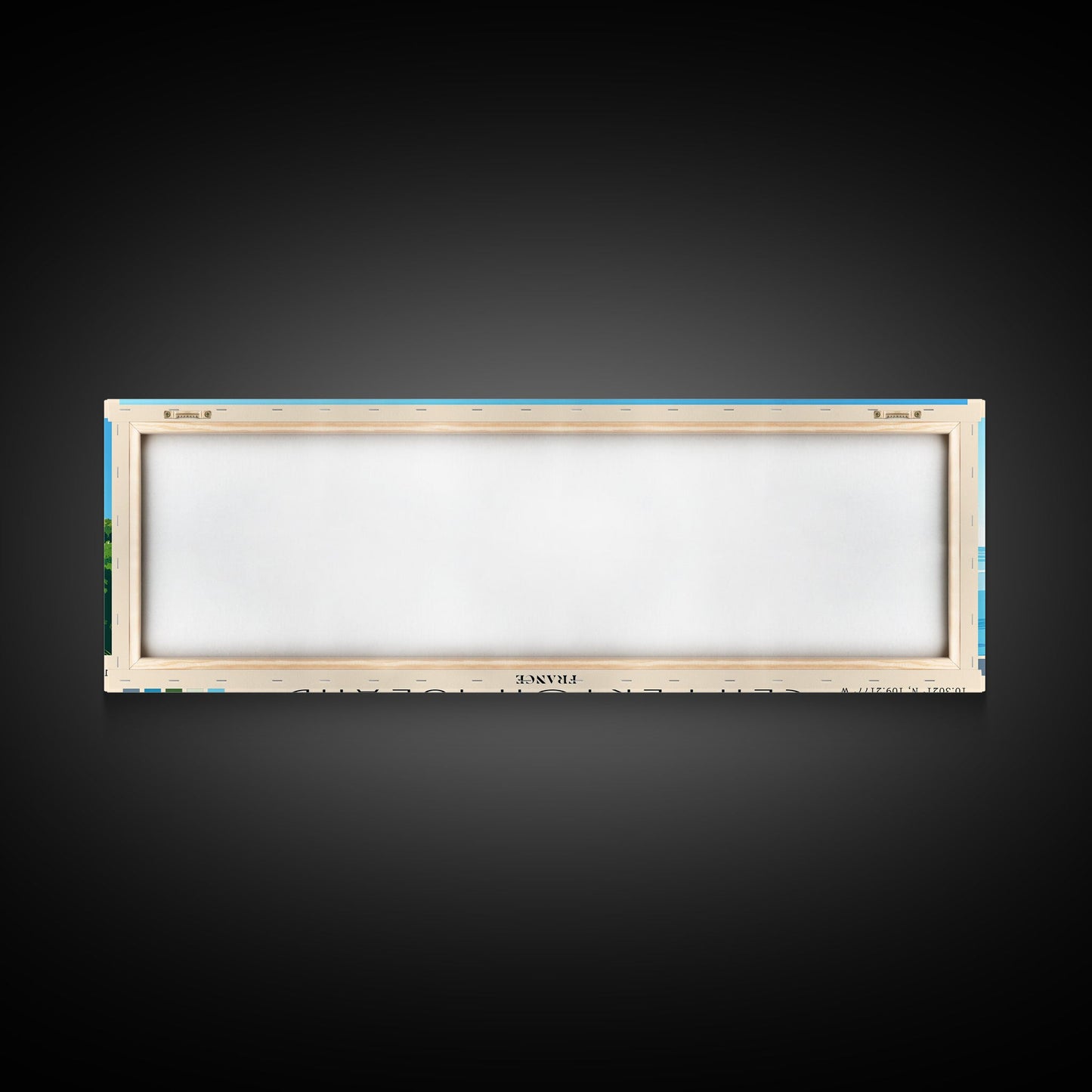 Clipperton Island, France Panoramic Print, Vacation Gift, France Wall Art, Beach Painting, Beach Decor, Large Wall Art, Wood Frame Art