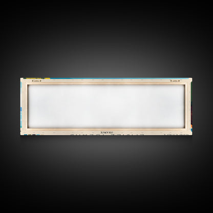 Embiez Island, France Panoramic Print, Vacation Gift, France Wall Art, Beach Painting, Beach Decor, Large Wall Art, Wood Frame Art