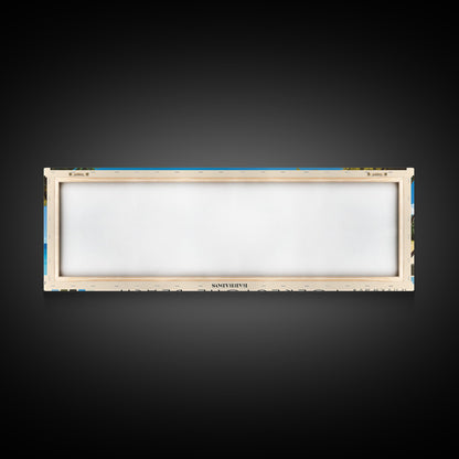 Folkestone Beach, Barbados Panoramic Print, Vacation Gift, Barbados Wall Art, Beach Painting, Beach Decor, Beach Or Lakehouse Art