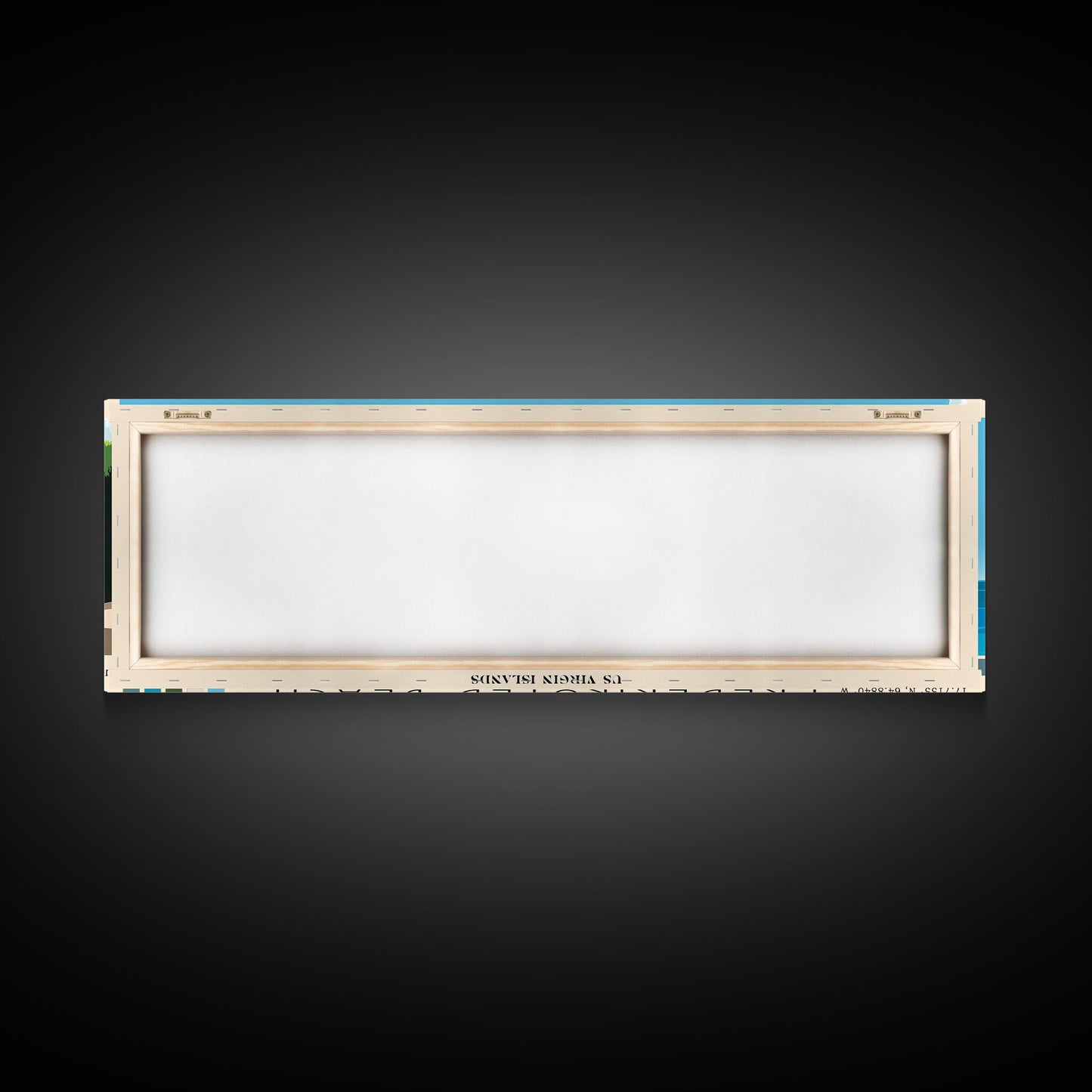 Frederiksted Beach, US Virgin islands Panoramic Print, Vacation Gift, US Virgin islands Wall Art, Beach Painting, Beach Decor, Beach Or Lakehouse Art