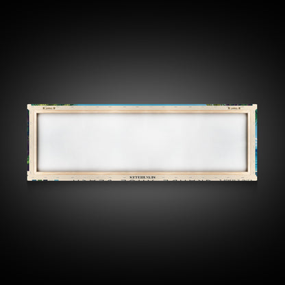 Grande Anse Beach, Seychelles Panoramic Beach Print, Vacation Gift, Seychelles Wall Art, Beach Painting, Beach Decor, Beach Painting