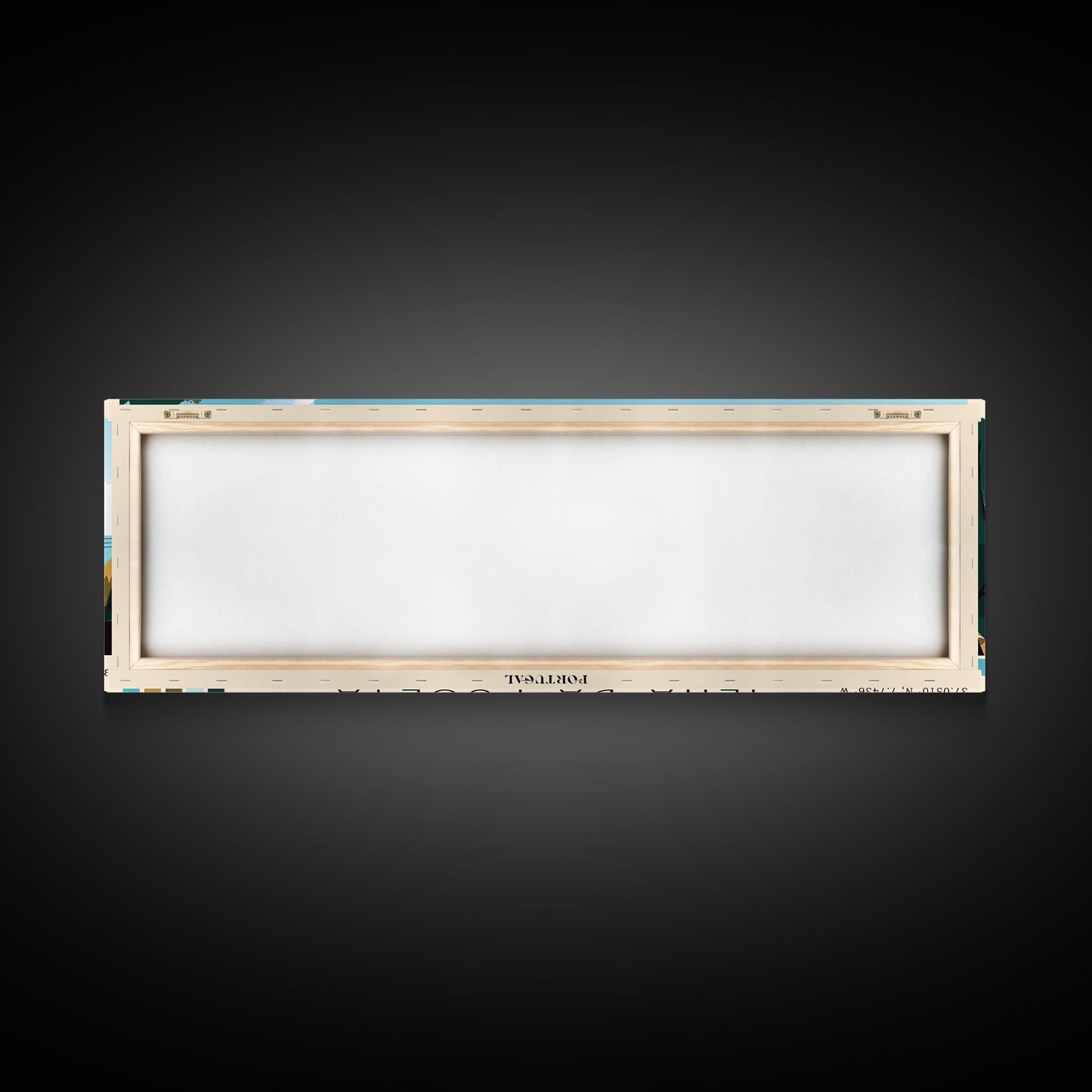 Ilha da Fuseta, Portugal Panoramic Print, Vacation Gift, Portugal Wall Art, Beach Painting, Beach Decor, Large Wall Art, Wood Frame Art