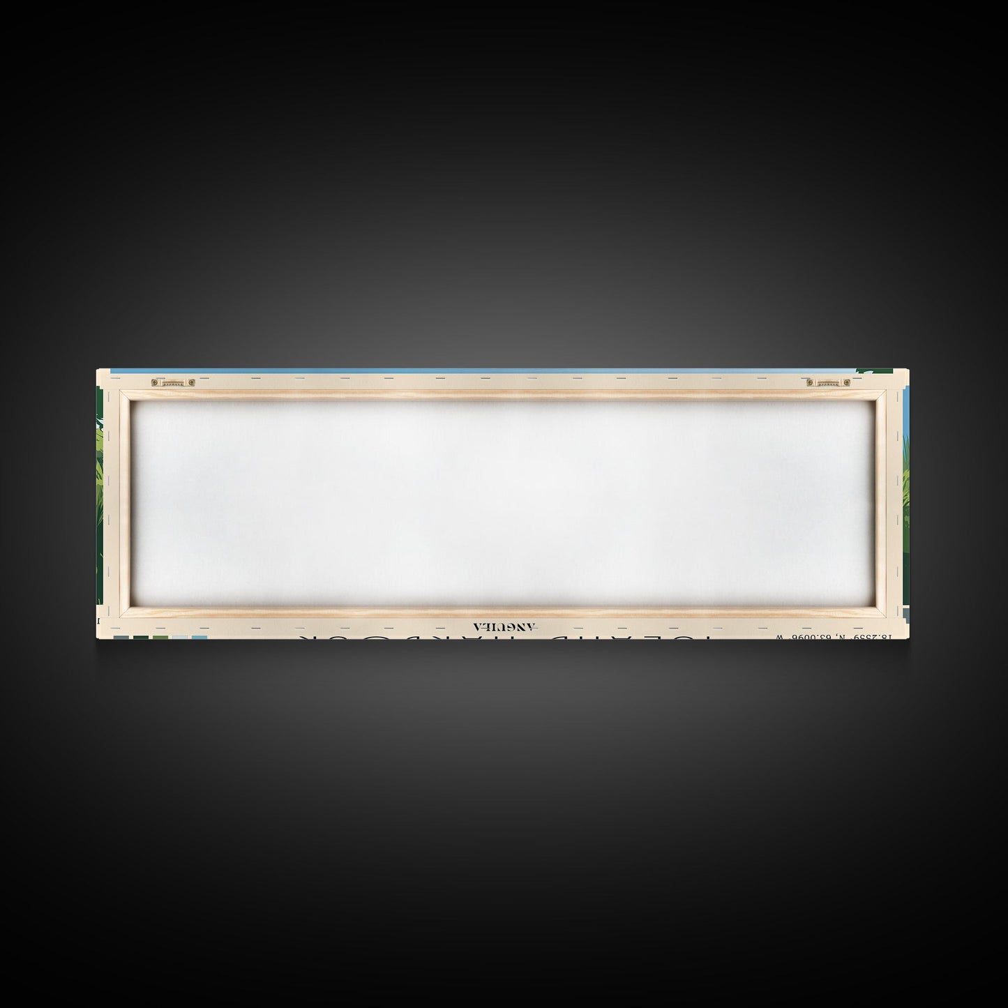 Island Harbour, Anguila Panoramic Beach Print, Vacation Gift, Anguila Wall Art, Beach Painting, Beach Decor, Beach Painting