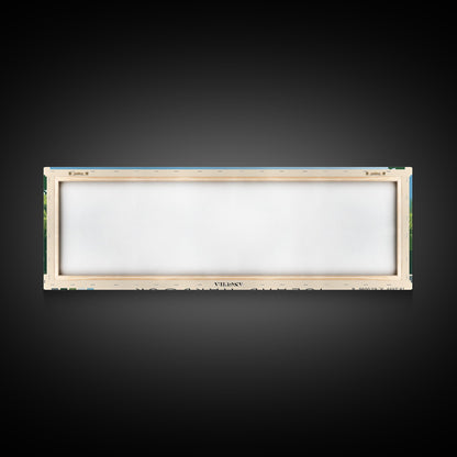 Island Harbour, Anguila Panoramic Beach Print, Vacation Gift, Anguila Wall Art, Beach Painting, Beach Decor, Beach Painting