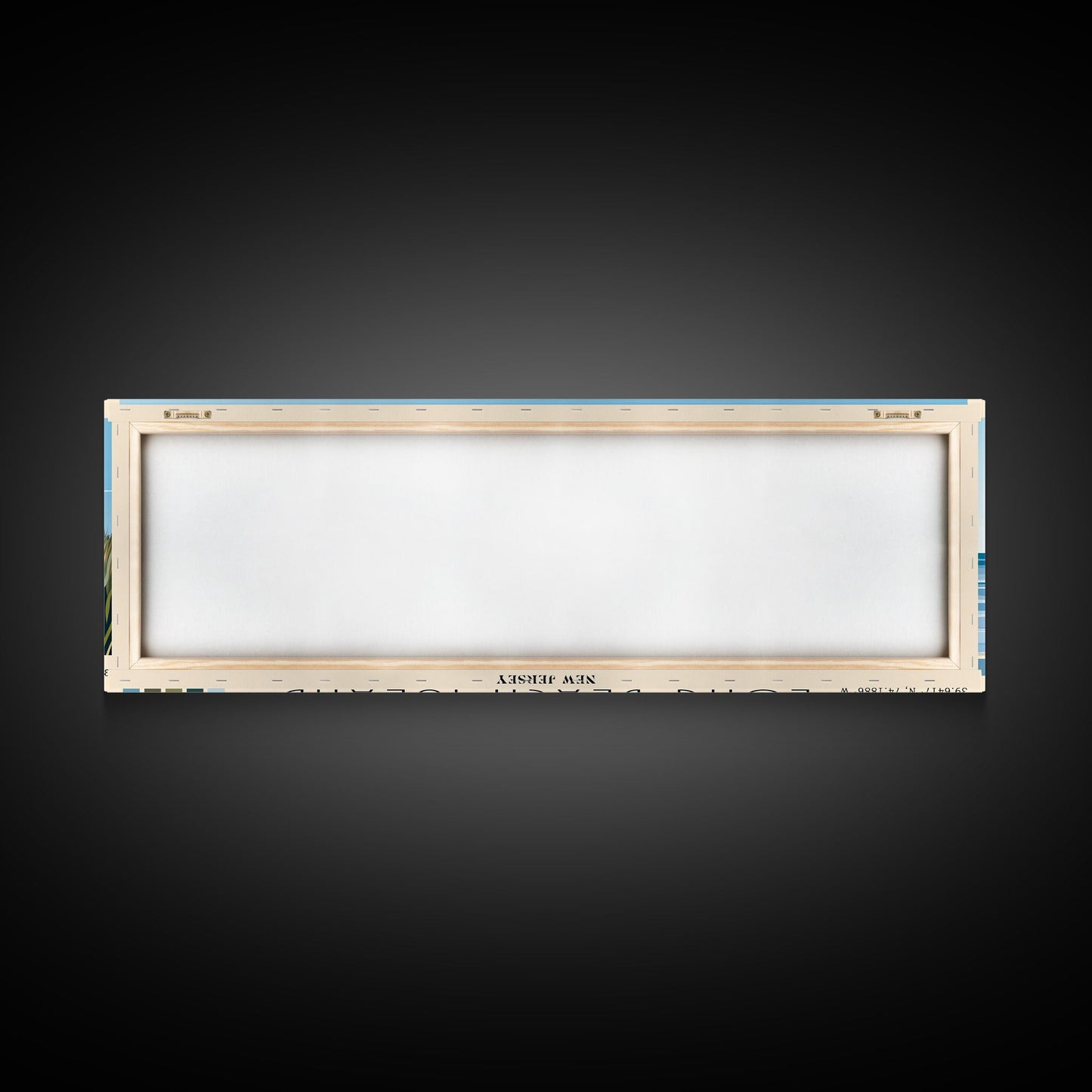 Long Beach Island, New Jersey Panoramic Print, Vacation Gift, New Jersey Wall Art, Beach Painting, Beach Decor, Beach Or Lakehouse Art