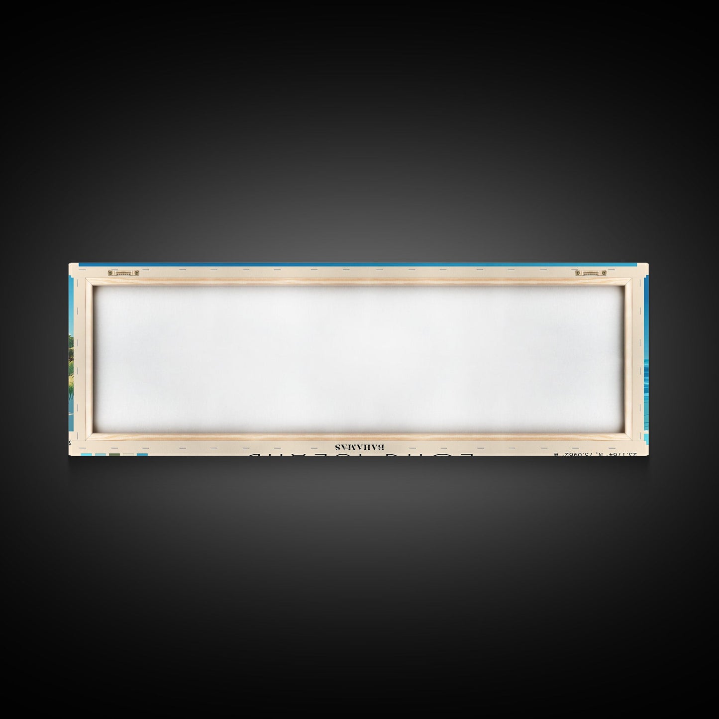 Long Island, Bahamas Panoramic Beach Print, Vacation Gift, Bahamas Wall Art, Beach Painting, Beach Decor, Beach Painting