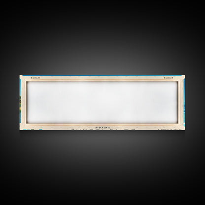 Long Island, Bahamas Panoramic Beach Print, Vacation Gift, Bahamas Wall Art, Beach Painting, Beach Decor, Beach Painting