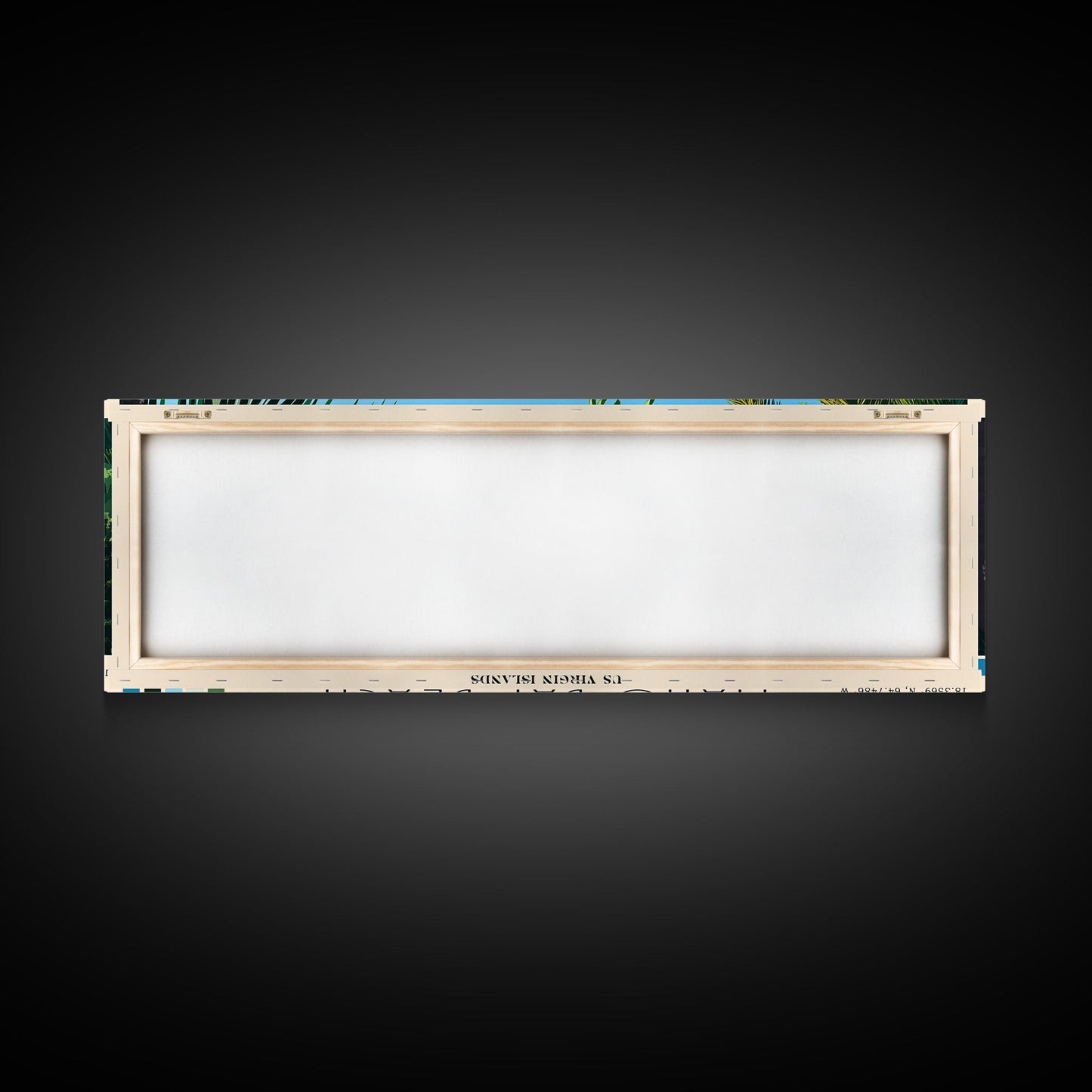 Maho Bay Beach, US Virgin islands Panoramic Beach Print, Vacation Gift, US Virgin islands Wall Art, Framed Canvas Print, Framed Beach Painting