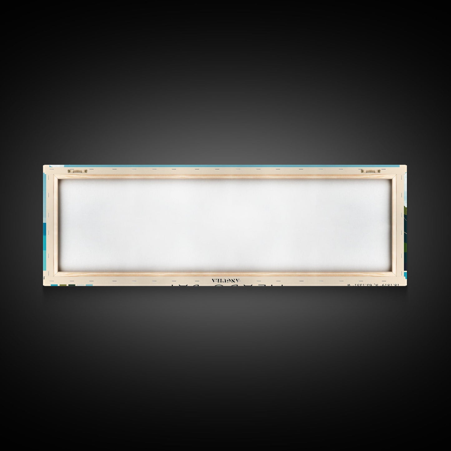 Meads Bay, Anguila Panoramic Print, Vacation Gift, Anguila Wall Art, Beach Painting, Beach Decor, Beach Or Lakehouse Art