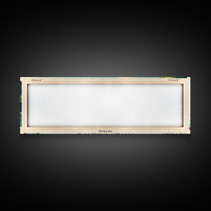 Nha Trang, Vietnam Panoramic Print, Vacation Gift, Vietnam Wall Art, Beach Painting, Beach Decor, Large Wall Art, Wood Frame Art