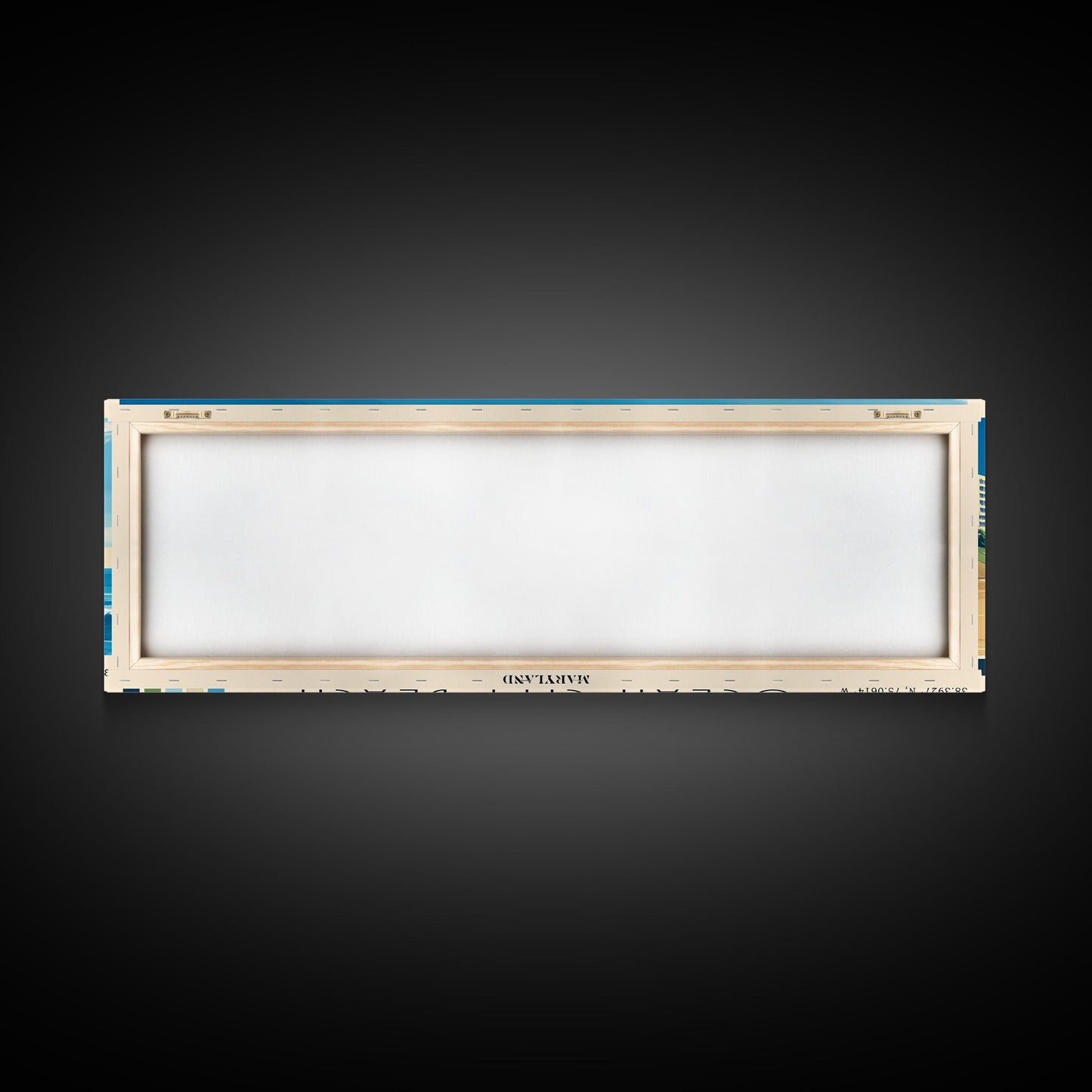 Ocean City Beach, Maryland Panoramic Beach Print, Vacation Gift, Maryland Wall Art, Beach Painting, Beach Decor, Beach Painting