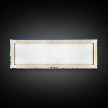 Ocean City Beach, Maryland Panoramic Beach Print, Vacation Gift, Maryland Wall Art, Beach Painting, Beach Decor, Beach Painting