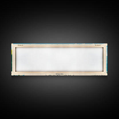 Phú Quốc, Vietnam Panoramic Print, Vacation Gift, Vietnam Wall Art, Beach Painting, Beach Decor, Large Wall Art, Wood Frame Art