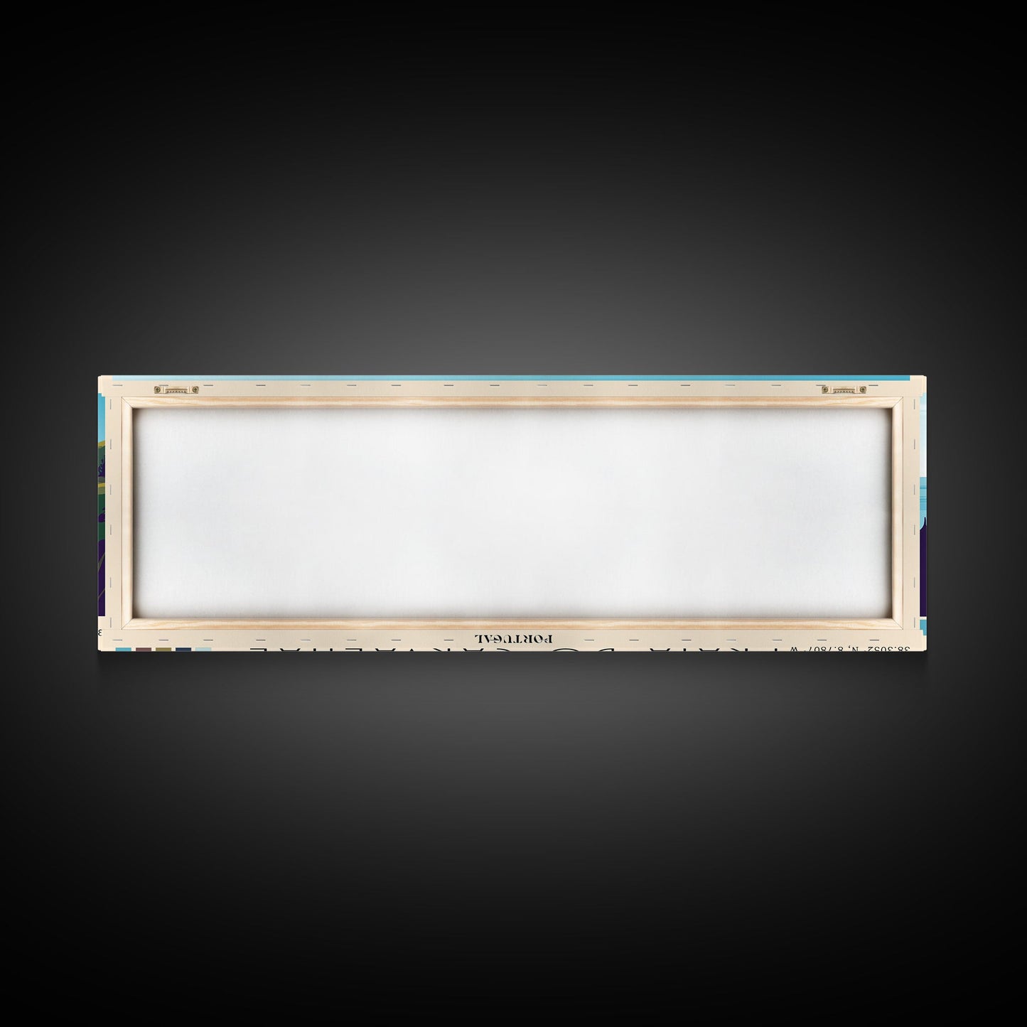 Praia do Carvalhal, Portugal Panoramic Print, Vacation Gift, Portugal Wall Art, Beach Painting, Beach Decor, Beach Or Lakehouse Art